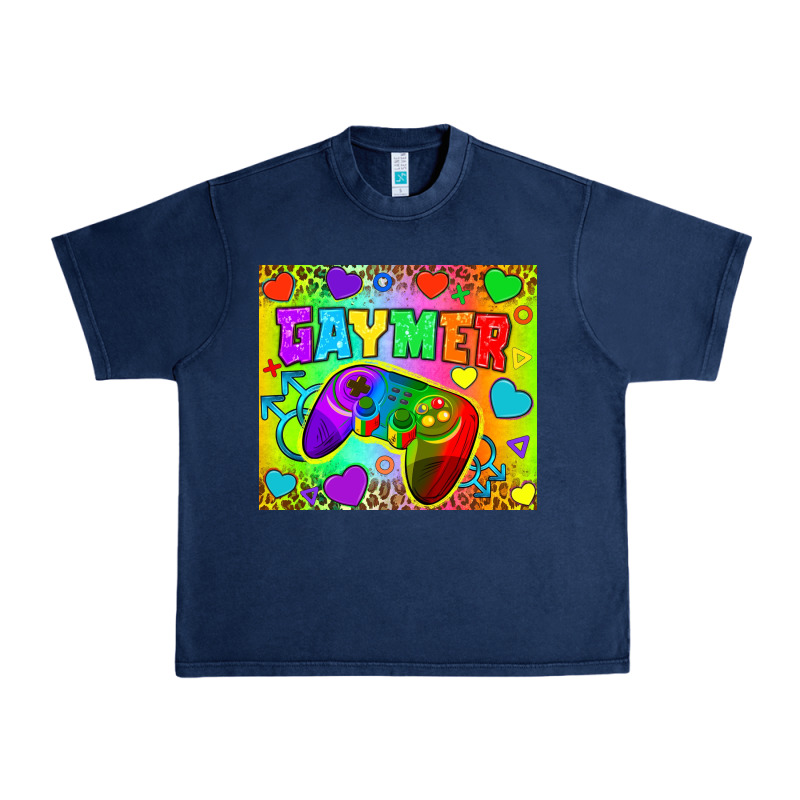 Lgbtq+ Gaymer With Hearts Tumbler Urban Heavy Tee by BundleAndBundleShop | Teevron