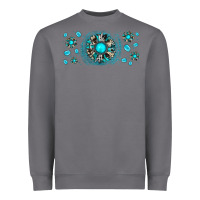 Storm turquoise gemstone sunflower Heavyweight Sweatshirt - JahusDesignShop
