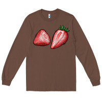 Chestnut strawberries Long Sleeve Tee - BundleAndBundleShop