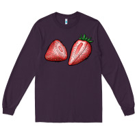 Plum strawberries Long Sleeve Tee - BundleAndBundleShop