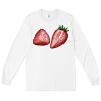 White strawberries Long Sleeve Tee - BundleAndBundleShop