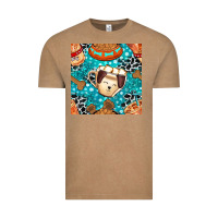 Vintage Coffee dog coffee cups and food container with cowhide seamless pattern bbs Vintage Tee - BundleAndBundleShop