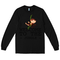 Black Welcome To The Jungle Long Sleeve Tee - Bettercallsaul