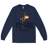 Navy Welcome To The Jungle Long Sleeve Tee - Bettercallsaul