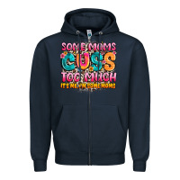 Navy some moms too much it's me,i'm some moms Zipper Hoodie - JahusDesignShop