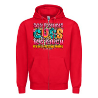 Red some moms too much it's me,i'm some moms Zipper Hoodie - JahusDesignShop