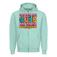 Seafoam some moms too much it's me,i'm some moms Zipper Hoodie - JahusDesignShop