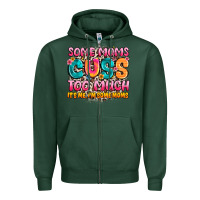 Sports Green some moms too much it's me,i'm some moms Zipper Hoodie - JahusDesignShop