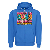 True Royal some moms too much it's me,i'm some moms Zipper Hoodie - JahusDesignShop