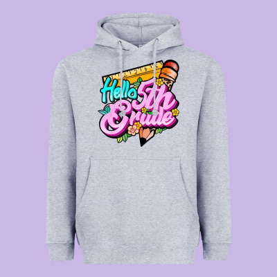 Hello 5th Grade Heavyweight Hoodie Designed By Jahusdesignshop