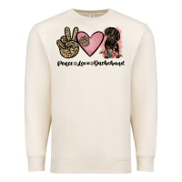 Sandshell peace love dachshund Premium Sweatshirt - JahusDesignShop