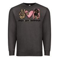 Smoke peace love dachshund Premium Sweatshirt - JahusDesignShop