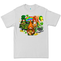 Dove Grey St. Patrick's Day gnomies with leopard tumbler Premium Tee - HowdyJamesFarm
