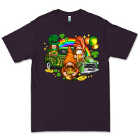 Plum St. Patrick's Day gnomies with leopard tumbler Premium Tee - HowdyJamesFarm