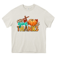 Cream give thanks Heavy Core Tee - CowGirlArtShop