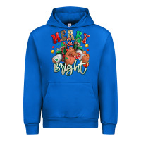 Cobalt merry and bright black man sneakers Urban Hoodie - RanaPortraitStore
