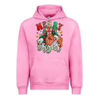 Fuchsia Pink merry and bright black man sneakers Urban Hoodie - RanaPortraitStore