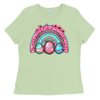 Matcha Easter eggs rainbow Ladies Tee - OliviaCreatesArt