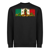 Black lady of guadalupe mexican flag Heavyweight Sweatshirt - JahusDesignShop