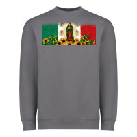 Storm lady of guadalupe mexican flag Heavyweight Sweatshirt - JahusDesignShop