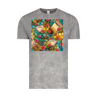Cloud Rock honey and bee coffee cup with flowers and leopard seamless pattern bbs Vintage Tee - BundleAndBundleShop