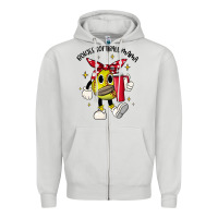 Dove Grey boujee softball mama Zipper Hoodie - JahusDesignShop