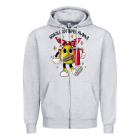 Heather Grey boujee softball mama Zipper Hoodie - JahusDesignShop