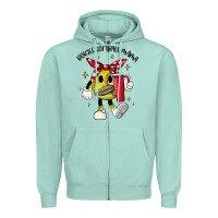 Seafoam boujee softball mama Zipper Hoodie - JahusDesignShop