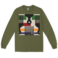 Army Green afro comb seamless pattern Long Sleeve Tee - BundleAndBundleShop