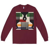 Burgundy afro comb seamless pattern Long Sleeve Tee - BundleAndBundleShop