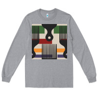 Heather Grey afro comb seamless pattern Long Sleeve Tee - BundleAndBundleShop
