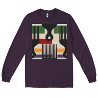 Plum afro comb seamless pattern Long Sleeve Tee - BundleAndBundleShop