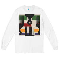 White afro comb seamless pattern Long Sleeve Tee - BundleAndBundleShop
