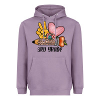 Lavender peace love 3rd grade Heavyweight Hoodie - JahusDesignShop