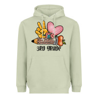 Matcha peace love 3rd grade Heavyweight Hoodie - JahusDesignShop