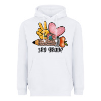 White peace love 3rd grade Heavyweight Hoodie - JahusDesignShop