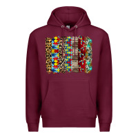 Burgundy autism brushstore Premium Hoodie - RacoonDesign