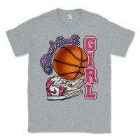 Heather Grey Basketball girl Classic Tee - HowdyJamesFarm