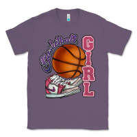 Lavender Basketball girl Classic Tee - HowdyJamesFarm