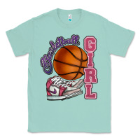 Seafoam Basketball girl Classic Tee - HowdyJamesFarm