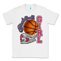 White Basketball girl Classic Tee - HowdyJamesFarm