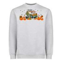Heather Grey grateful thankful blessed Heavyweight Sweatshirt - JahusDesignShop
