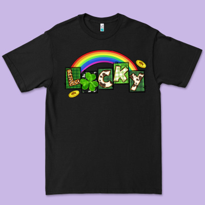 Lucky St. Patrick's Day Premium Tee Designed By Cowgirlartshop