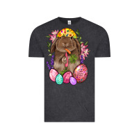 Vintage Black Rabbit And Carrot Easter Vintage Tee - BundleAndBundleShop