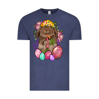 Vintage Denim Rabbit And Carrot Easter Vintage Tee - BundleAndBundleShop