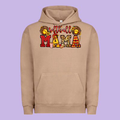 Softball Mama Urban Hoodie Designed By Jasminsmagicworld