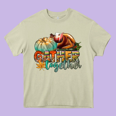 Gather Together Heavy Core Tee Designed By Cowgirlartshop