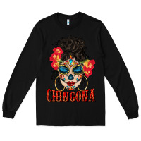 Black chingona latina bun mama Long Sleeve Tee - BundleAndBundleShop