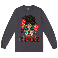 Smoke chingona latina bun mama Long Sleeve Tee - BundleAndBundleShop