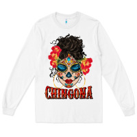 White chingona latina bun mama Long Sleeve Tee - BundleAndBundleShop